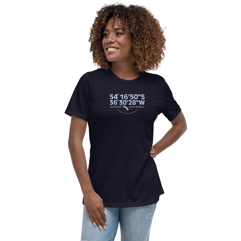 SOUTH GEORGIA Grytviken Coordinates T-Shirt (WOMENS)