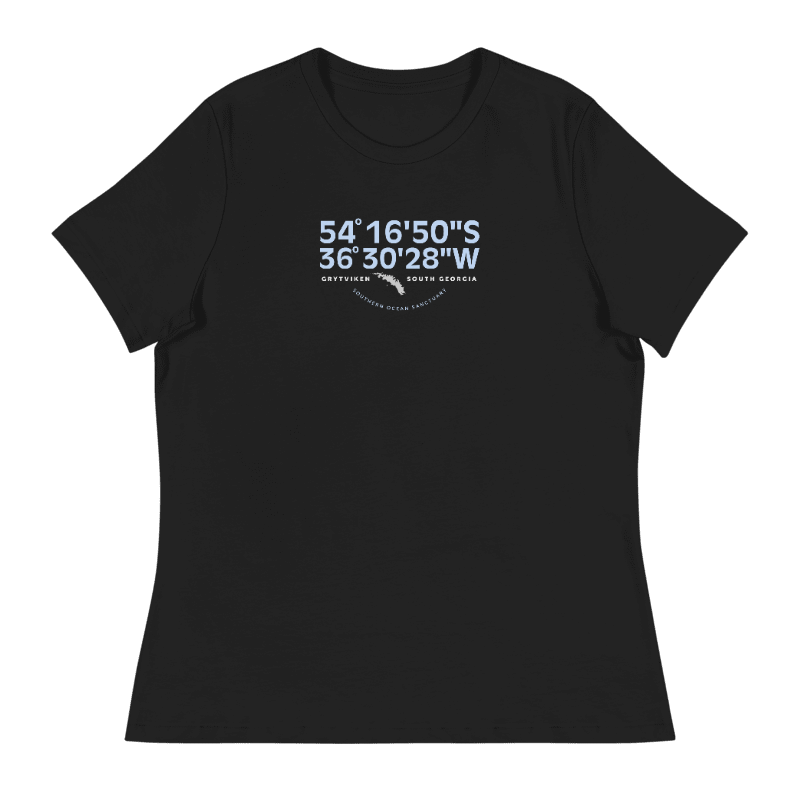 SOUTH GEORGIA Grytviken Coordinates T-Shirt (WOMENS)
