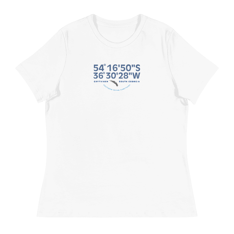 SOUTH GEORGIA Grytviken Coordinates T-Shirt (WOMENS)