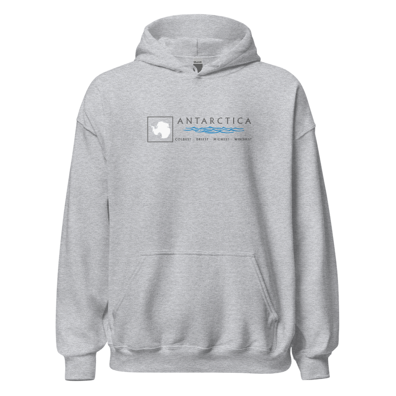ANTARCTICA Coldest - Driest - Highest - Windiest Hoody II (unisex)